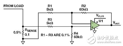 几个经典差动放大器应用电路详解,图 3. 低端检测,第7张