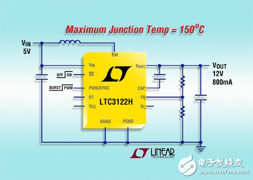 Linear推出耐热性能增强型 LTC3122 的高温 H 级版本,第2张