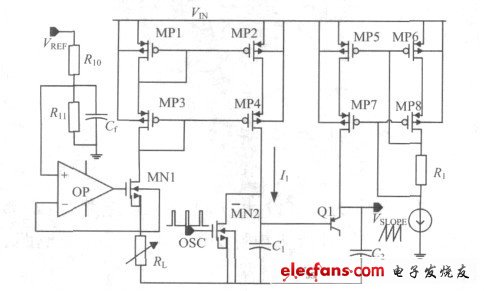 基于DCDC变换器的LED驱动电路的设计,图2 斜坡信号产生电路。,第5张