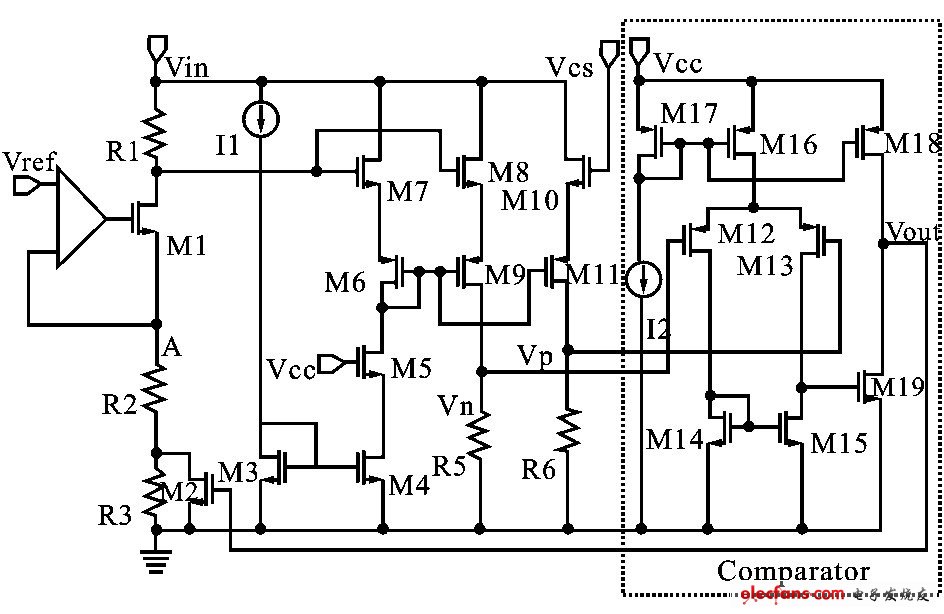 LED恒流驱动芯片的滞环控制电路,图3  滞流比较电压产生电路,第4张