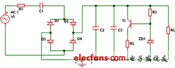 电容降压型直流稳压辅助电源分析,桥式全波整流稳压电路,第3张