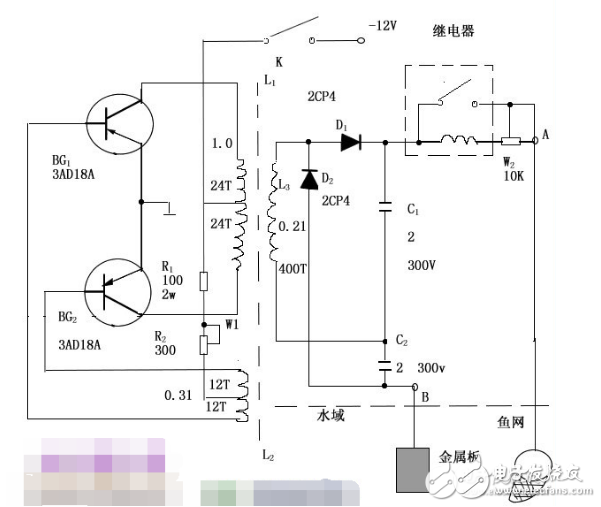 电子捕鱼器原理与制作电路图集,电子捕鱼器原理与制作电路图集,第4张