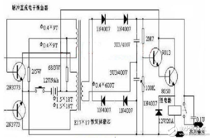 电子捕鱼器原理与制作电路图集,电子捕鱼器原理与制作电路图集,第5张