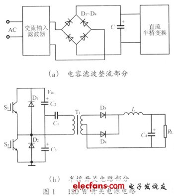 开关电源中电磁干扰的抑制方法,180W开关电源的电路原理图,第2张