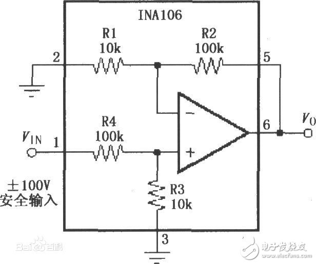 电压跟随器的作用,具有输入保护的电压跟随器原理图-电压跟随器的作用,第2张