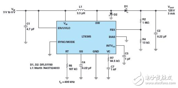 ADI用于通信的高压升压和反相转换器——LT8365,ADI用于通信的高压升压和反相转换器——LT8365,第4张