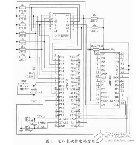 单片机数字电压表设计方案（九款51和MSP430的数字电压表电路原理图）,单片机数字电压表设计方案汇总（九款模拟电路设计原理图详解）,第20张
