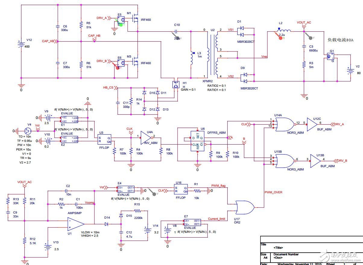 传统PWM控制器的控制模型和仿真（反激、正激、半桥、全桥）,第15张