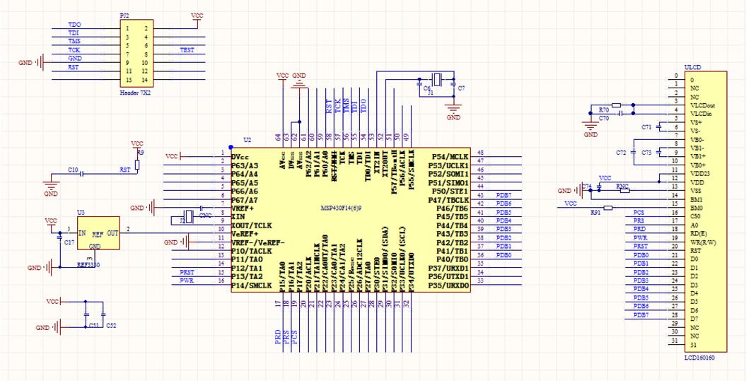 160160液晶屏+MSP430F169程序和电路图,160160液晶屏+MSP430F169程序和电路图,第3张