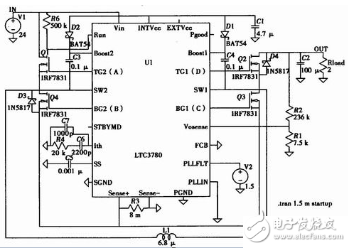 基于LTC3780的电源故障保护电路及功率开关电源电路设计,第3张