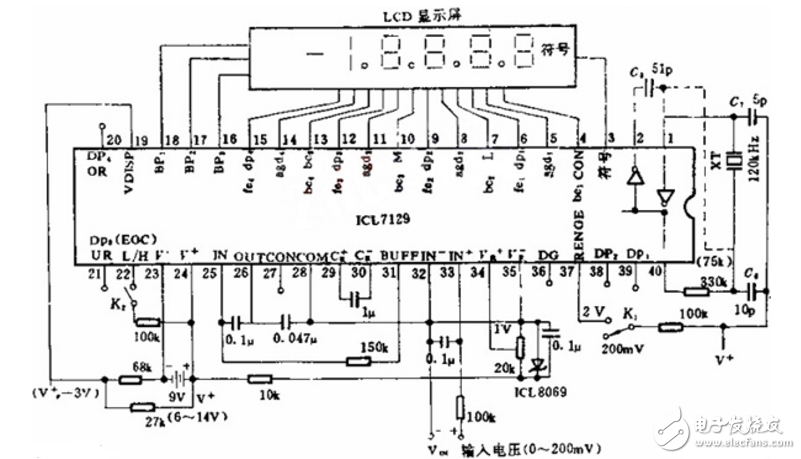 单片机数字电压表设计方案（九款51和MSP430的数字电压表电路原理图）,单片机数字电压表设计方案汇总（九款模拟电路设计原理图详解）,第7张