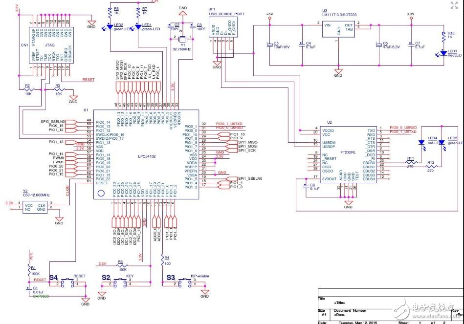 LPC54102开发板电路图_LPC54102开发板评测,LPC54102开发板电路图_LPC54102开发板评测,第2张