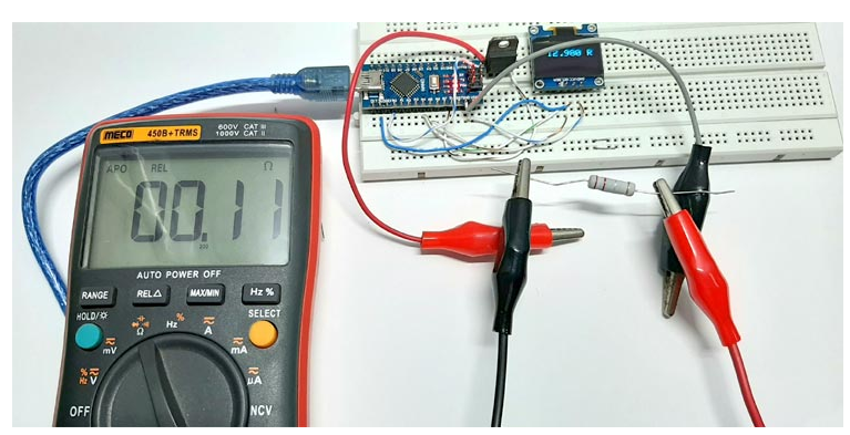 使用Arduino和LM317制作一个低电阻表,poYBAGLqPKyARZyoAAVPqqBX72k914.png,第6张