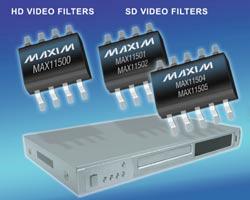 MAX1150X系列：Maxim最新低成本HD和SD视频滤波器,MAX1150X系列：Maxim最新低成本HD和SD视频滤波器,第2张