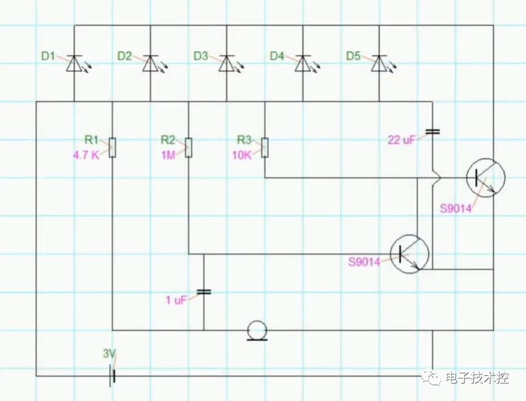 如何制作一个简易声控LED,42d724d8-35c4-11ed-ba43-dac502259ad0.png,第2张
