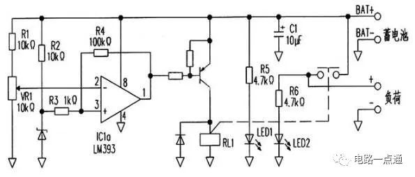 铅酸电池充放电保护电路图,9c1fa9c0-2214-11ed-ba43-dac502259ad0.jpg,第2张