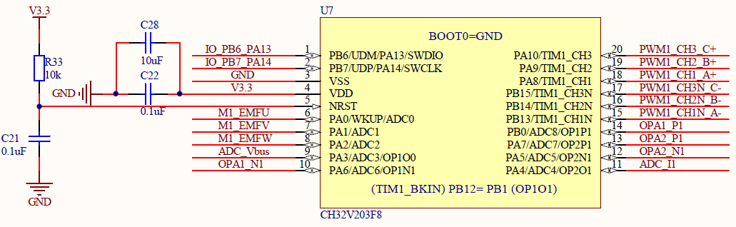 基于TSSOP20小封装CH32V203的FOC应用开发,poYBAGMRelSAbOM6AADNWw6gyiQ909.png,第2张