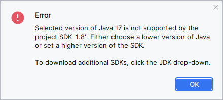IDEA2023版本创建Sping项目只能勾选17和21，却无法使用Java8？（已解决）,在这里插入图片描述,第3张